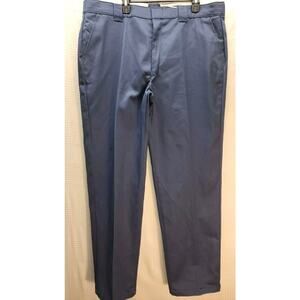 New Red Kap Red E-Prest Work Pants Straight Men's Navy Blue 42x34